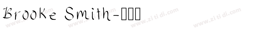 Brooke Smith字体转换